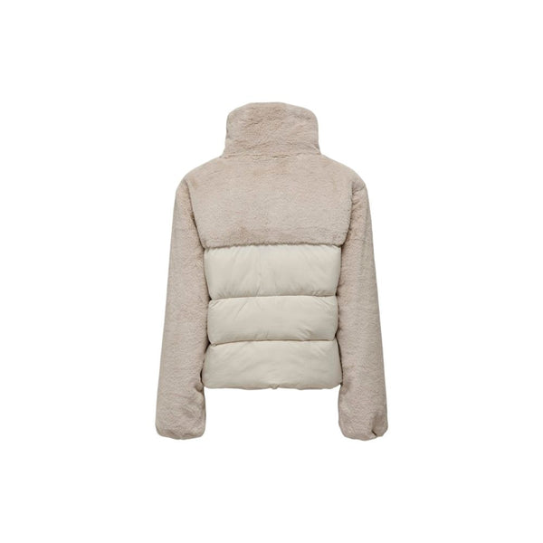 Beige Polyester Jackets & Coat Only