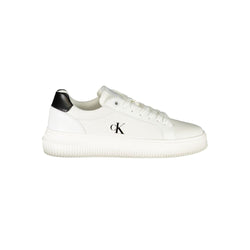White Leather Women Sneaker Calvin Klein