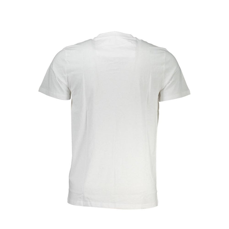 White Cotton Men T-Shirt Cavalli Class