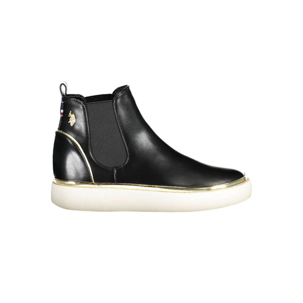 Black Polyester Women Boot U.S. POLO ASSN.