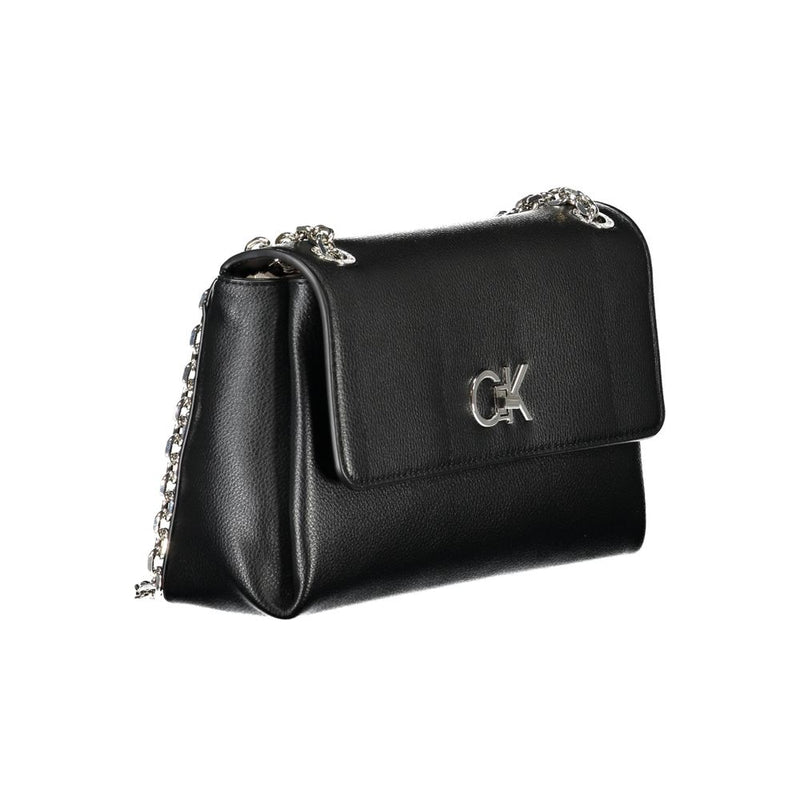 Black Polyethylene Women Handbag Calvin Klein