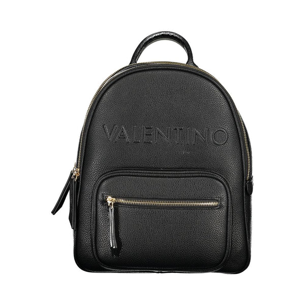 Black Polyethylene Backpack Valentino Bags