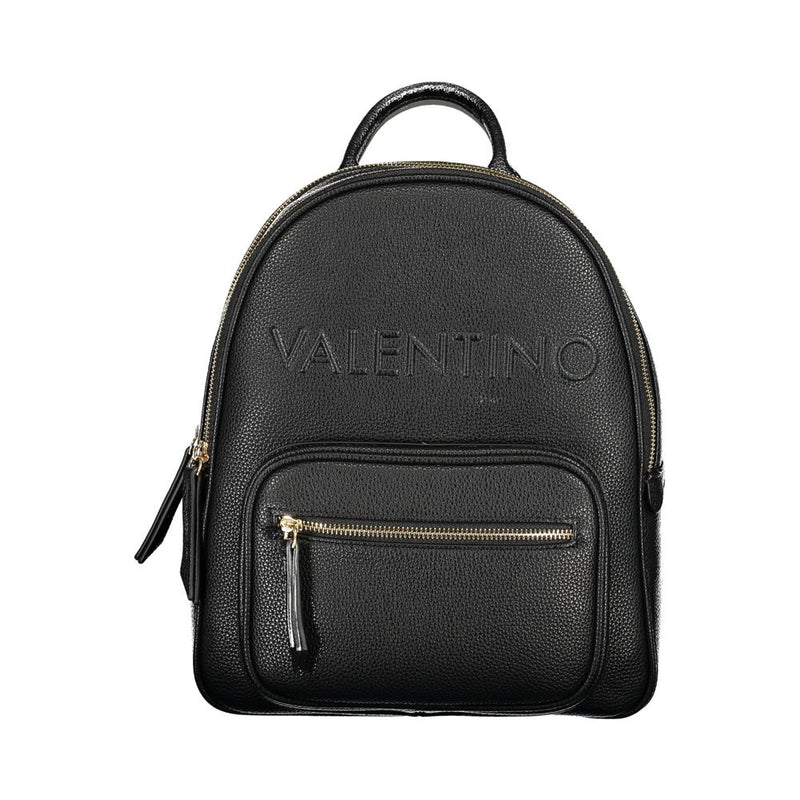Black Polyethylene Backpack Valentino Bags