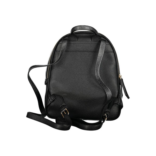 Black Polyethylene Backpack Valentino Bags