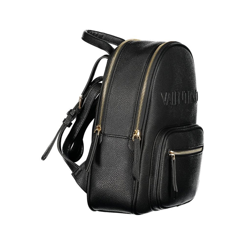 Black Polyethylene Backpack Valentino Bags