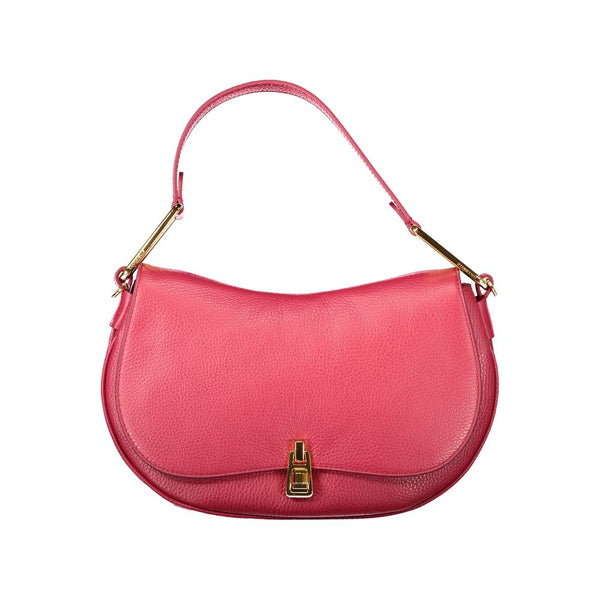 Red Leather Women Handbag Coccinelle