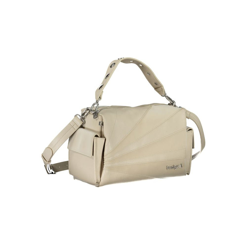 Beige Polyethylene Handbag Desigual