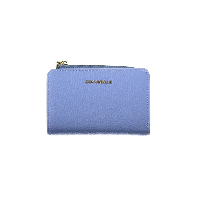 Light Blue Leather Women Wallet Coccinelle