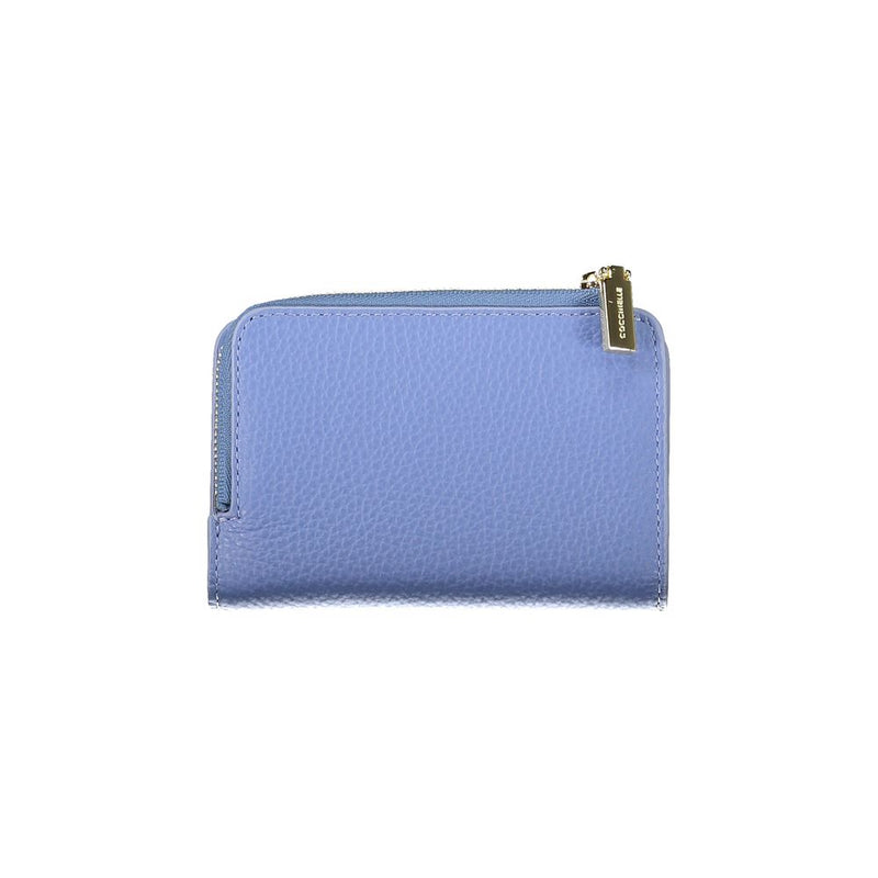 Light Blue Leather Women Wallet Coccinelle