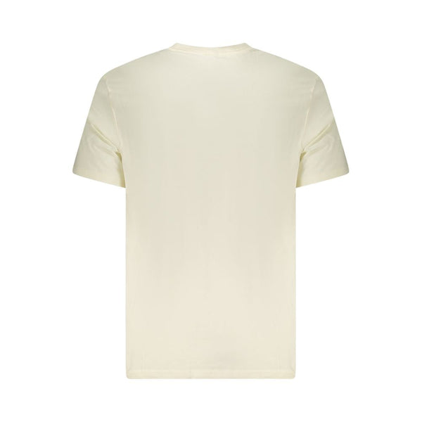 Beige Cotton Men T-Shirt Lee