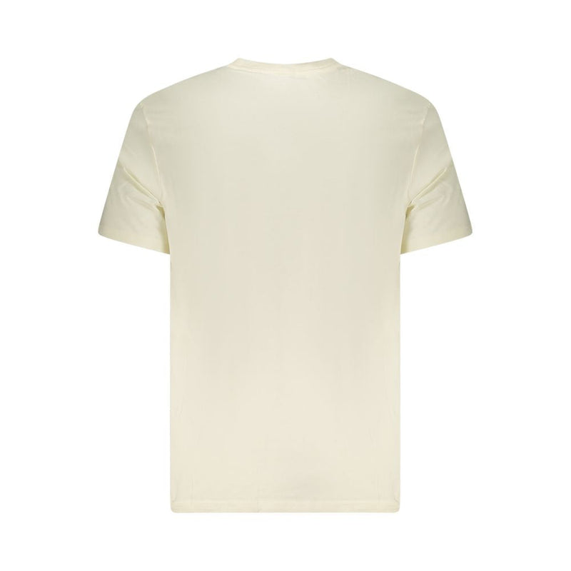 Beige Cotton Men T-Shirt Lee