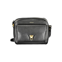 Black Leather Women Handbag Coccinelle