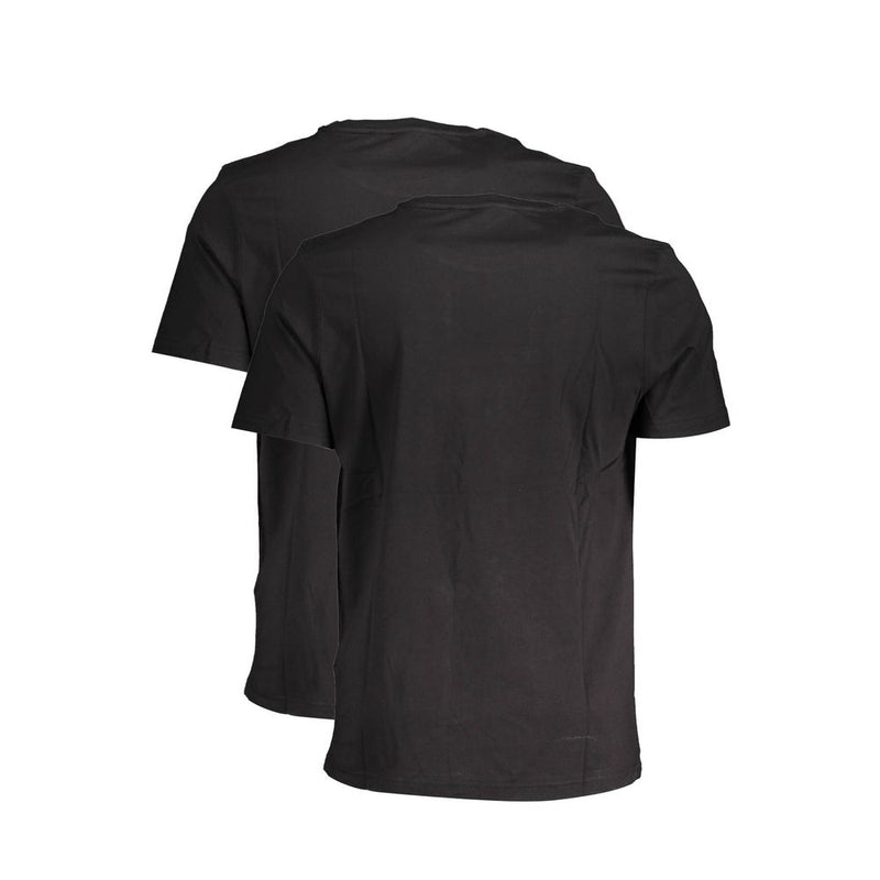 Black Cotton Men TShirt Fila