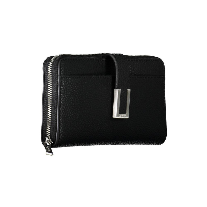 Black Polyester Women Wallet Calvin Klein