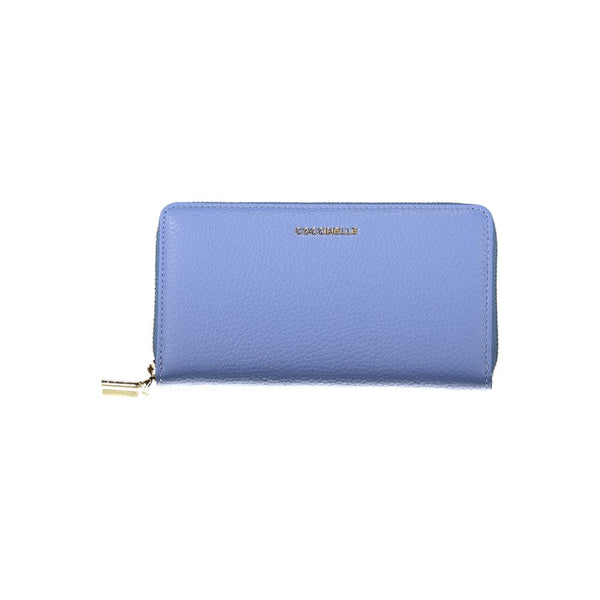 Light Blue Leather Women Wallet Coccinelle