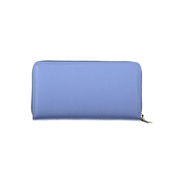 Light Blue Leather Women Wallet Coccinelle