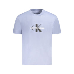 Blue Cotton T-Shirt Calvin Klein