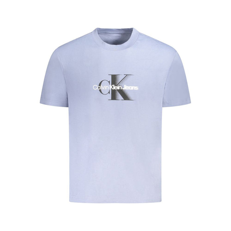Blue Cotton T-Shirt Calvin Klein