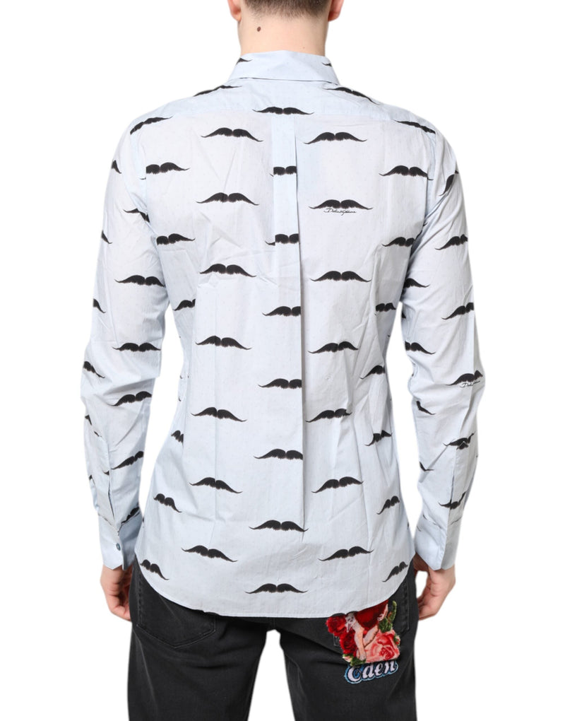 Light Blue Cotton MARTINI Formal Dress Shirt Dolce & Gabbana