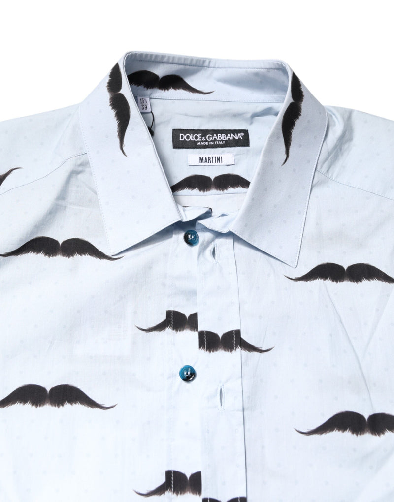 Light Blue Cotton MARTINI Formal Dress Shirt Dolce & Gabbana