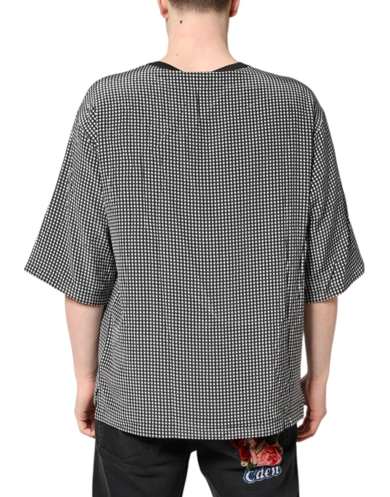 Black Graphic Print Short Sleeve T-shirt Dolce & Gabbana