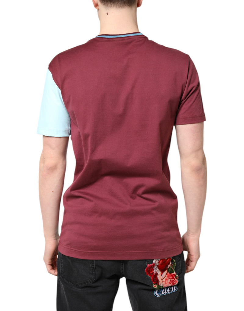 Multicolor Printed Logo Short Sleeve T-shirt Dolce & Gabbana