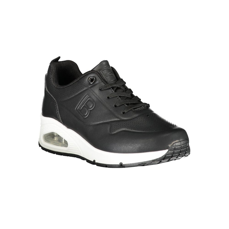 Black Polyester Women Sneaker Laura Biagiotti