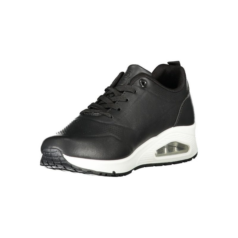 Black Polyester Women Sneaker Laura Biagiotti