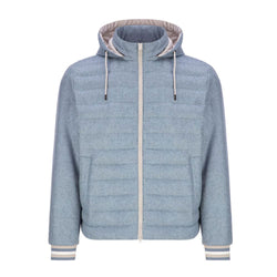 Blue Silk Jacket Herno