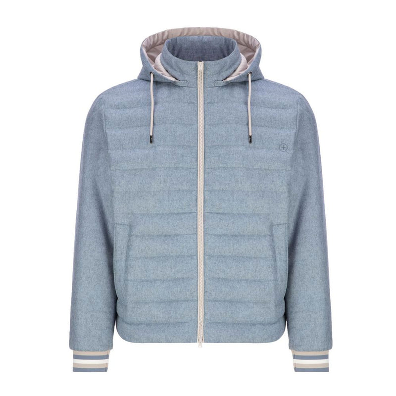 Blue Silk Jacket Herno