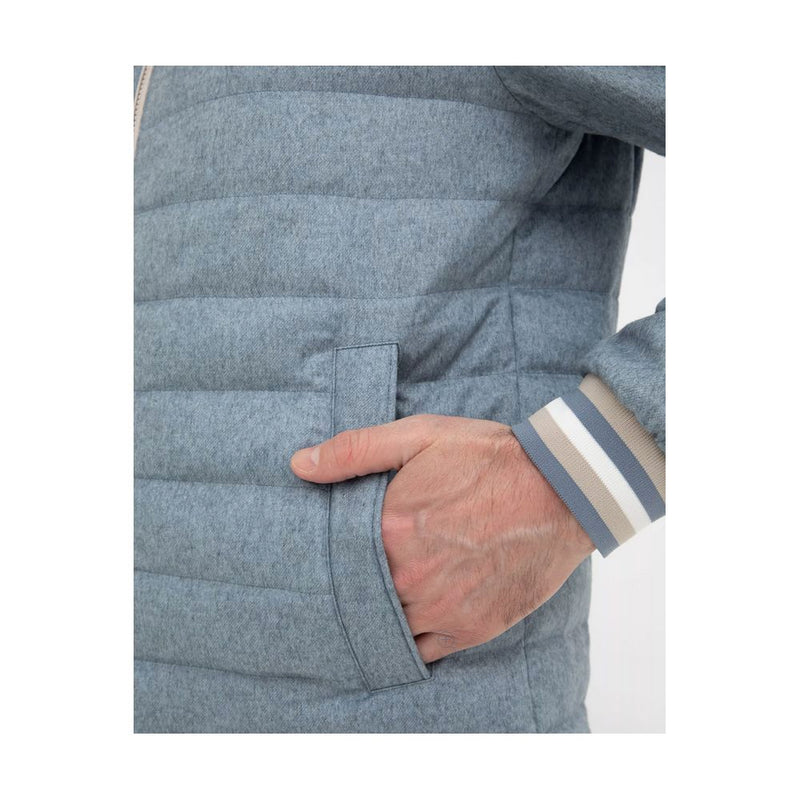 Blue Silk Jacket Herno