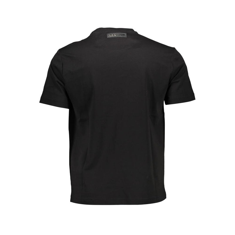Black Cotton Men T-Shirt Plein Sport