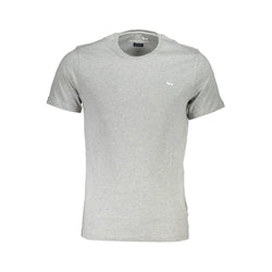 Gray Cotton Men T-Shirt Harmont & Blaine