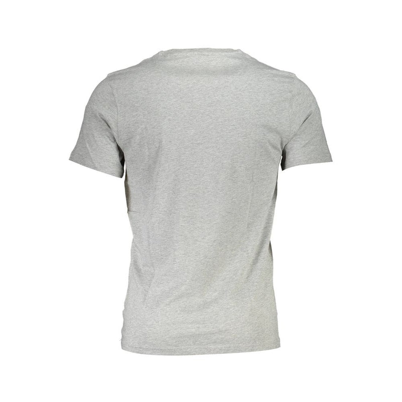 Gray Cotton Men T-Shirt Harmont & Blaine