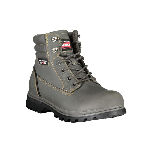 Gray Polyester Men Boot Carrera