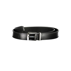 Black Leather Women Belt Calvin Klein