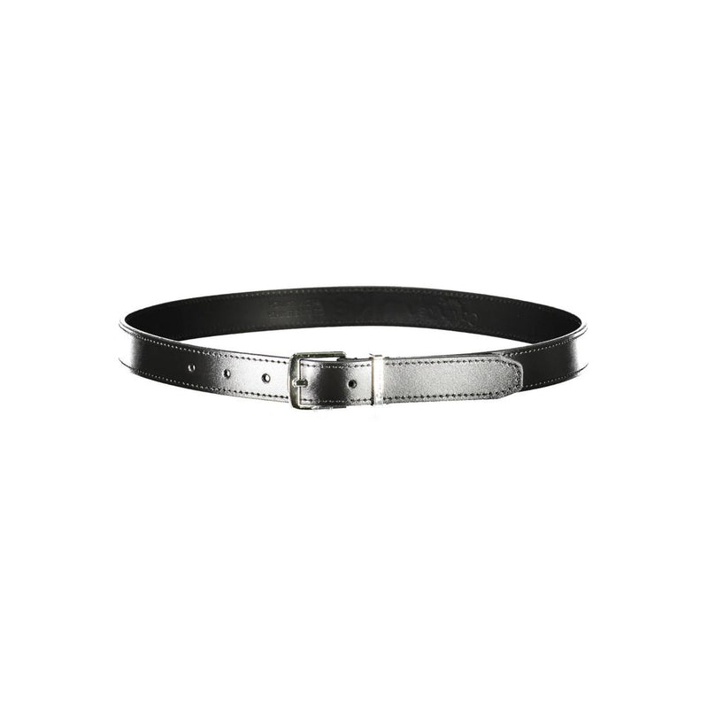 Black Leather Women Belt Calvin Klein