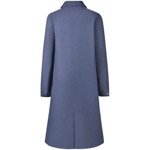 Blue Polyester Women Coat K-WAY