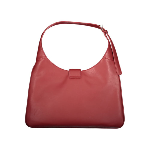Red Polyethylene Women Handbag Valentino Bags