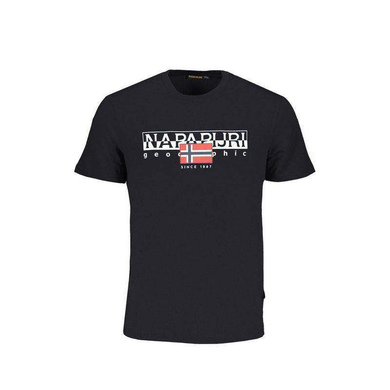 Black Cotton T-Shirt Napapijri