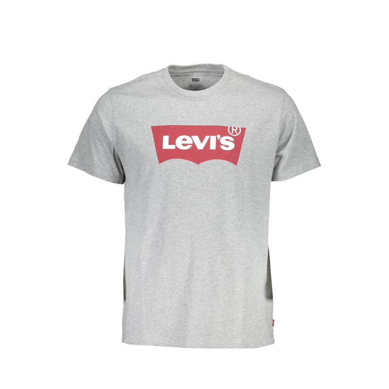 Gray Cotton Men T-Shirt Levi's