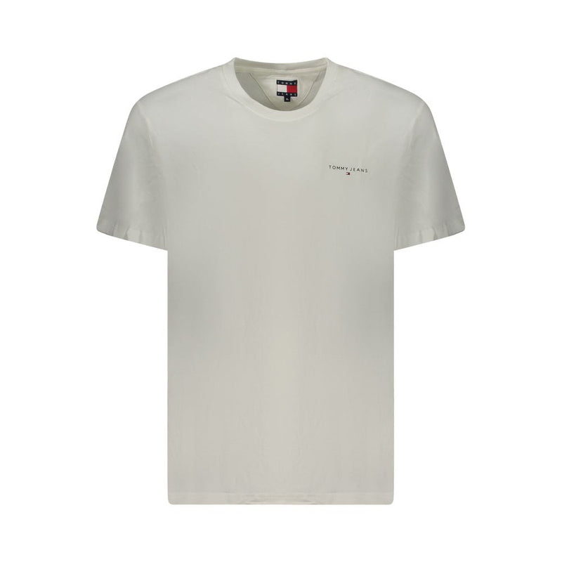 White Cotton Men T-Shirt Tommy Hilfiger