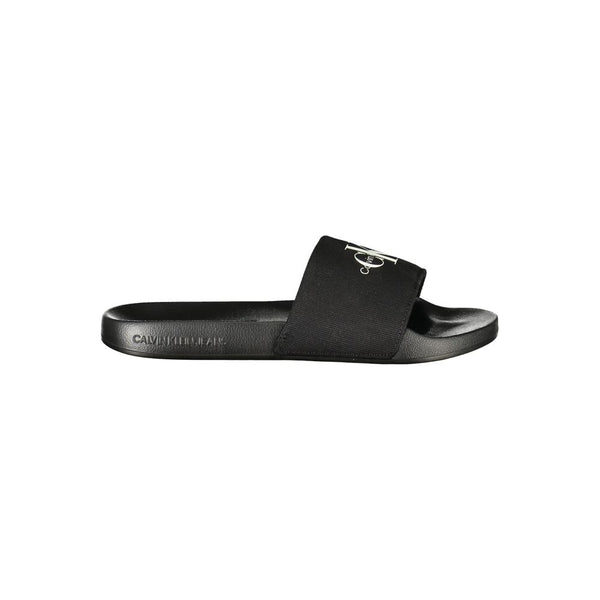 Black Polyester Women Sandal Calvin Klein