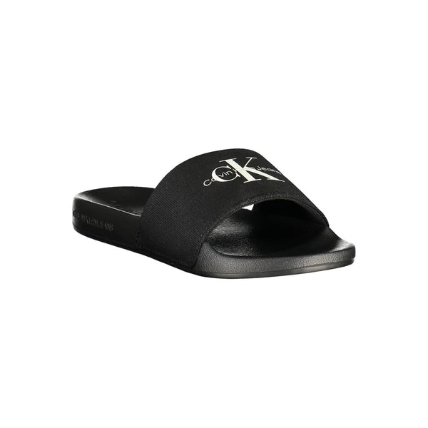 Black Polyester Women Sandal Calvin Klein