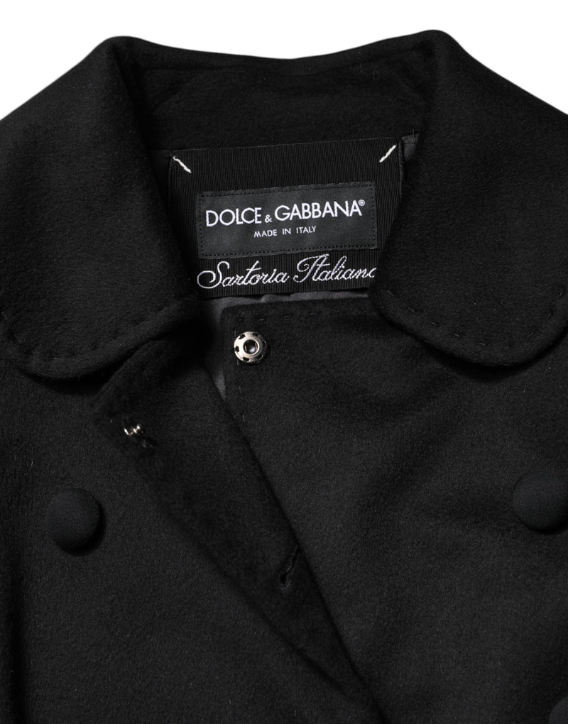 Black Wool Sartoria Italiano Blazer Jacket Dolce & Gabbana