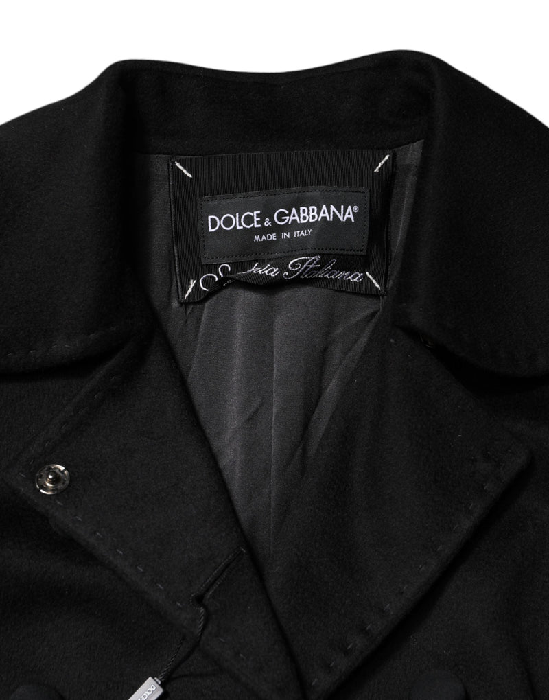 Black Wool Sartoria Italiano Blazer Jacket Dolce & Gabbana