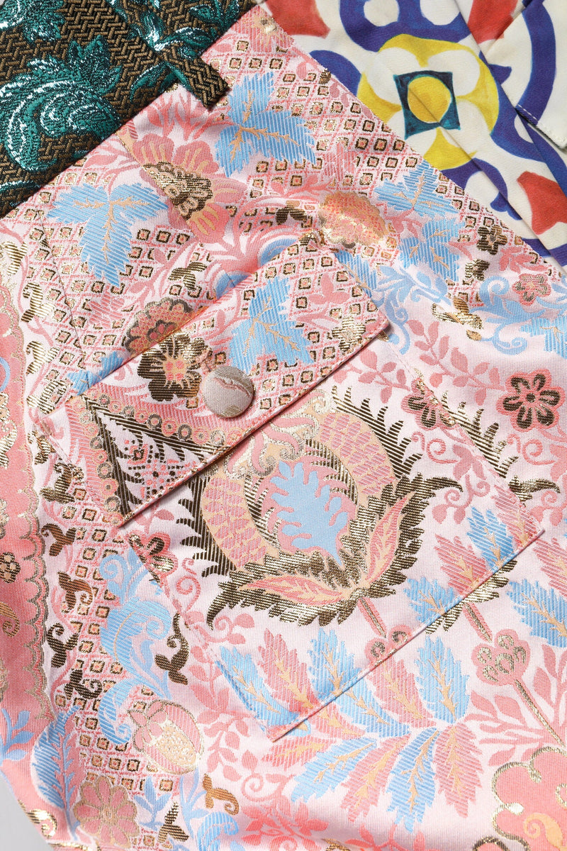 Multicolor High Waist Women Hot Pants Shorts Dolce & Gabbana