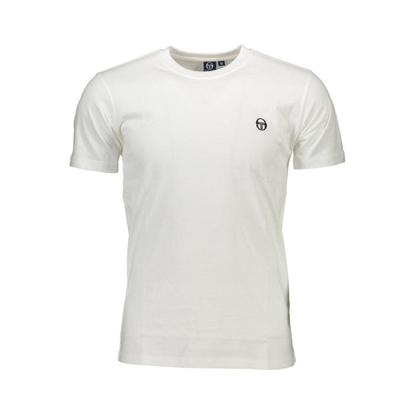 White Cotton T-Shirt Sergio Tacchini
