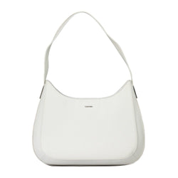 White Polyester Women Handbag Calvin Klein