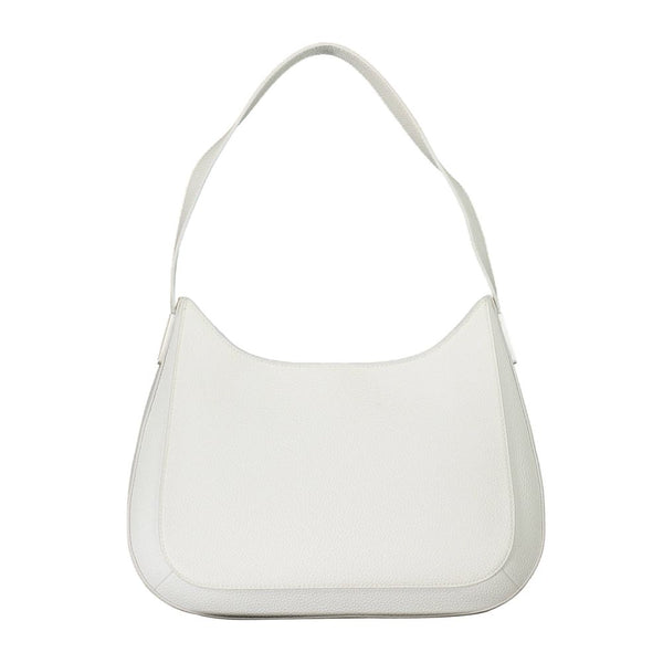 White Polyester Women Handbag Calvin Klein
